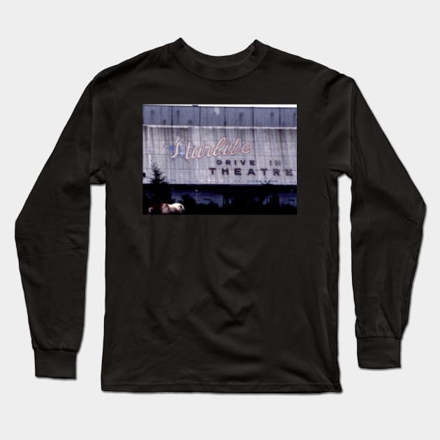 Starlite Drive In Theater #2 Long Sleeve T-Shirt by greenporker